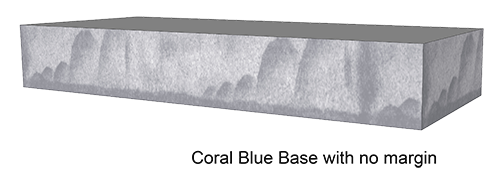 Base Coral Blue with no margin